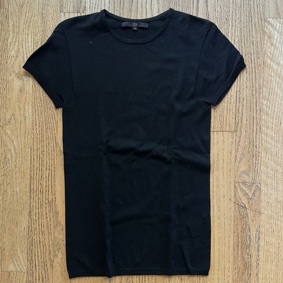 ♻️DONATED DEC. 2023♻️ 
Tibi Dry Loop Terry Baby Tee in Black size XS - Picture 2 of 7